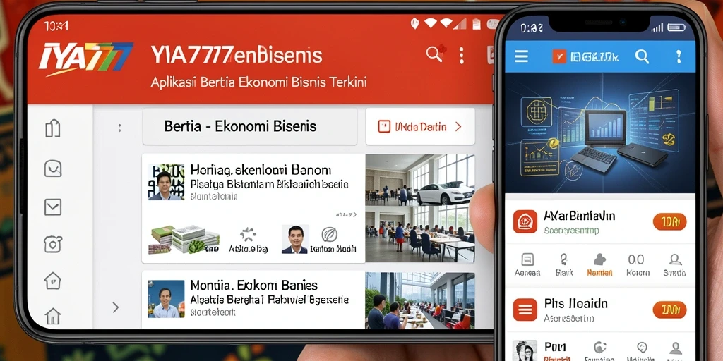 Screenshot IYA777 menunjukkan antarmuka aplikasi berita ekonomi yang menarik.