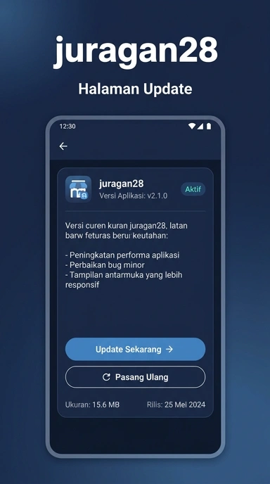 Tampilan riwayat versi juragan28